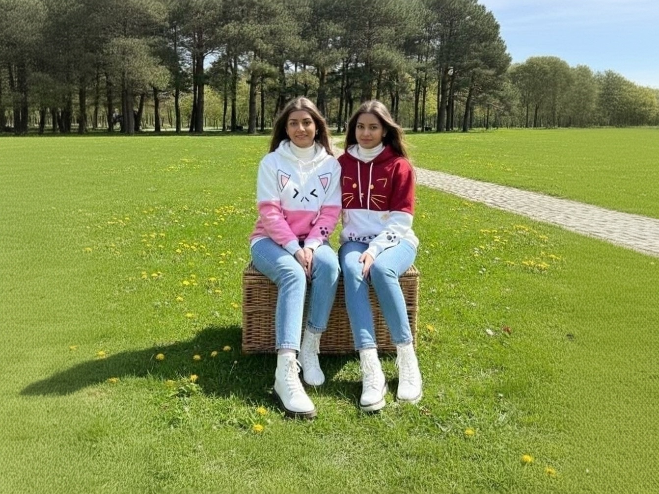 সুপার কিউট ও আরামদায়ক Girls Hoodie । Cute Cat Printed Girls Hoodie।